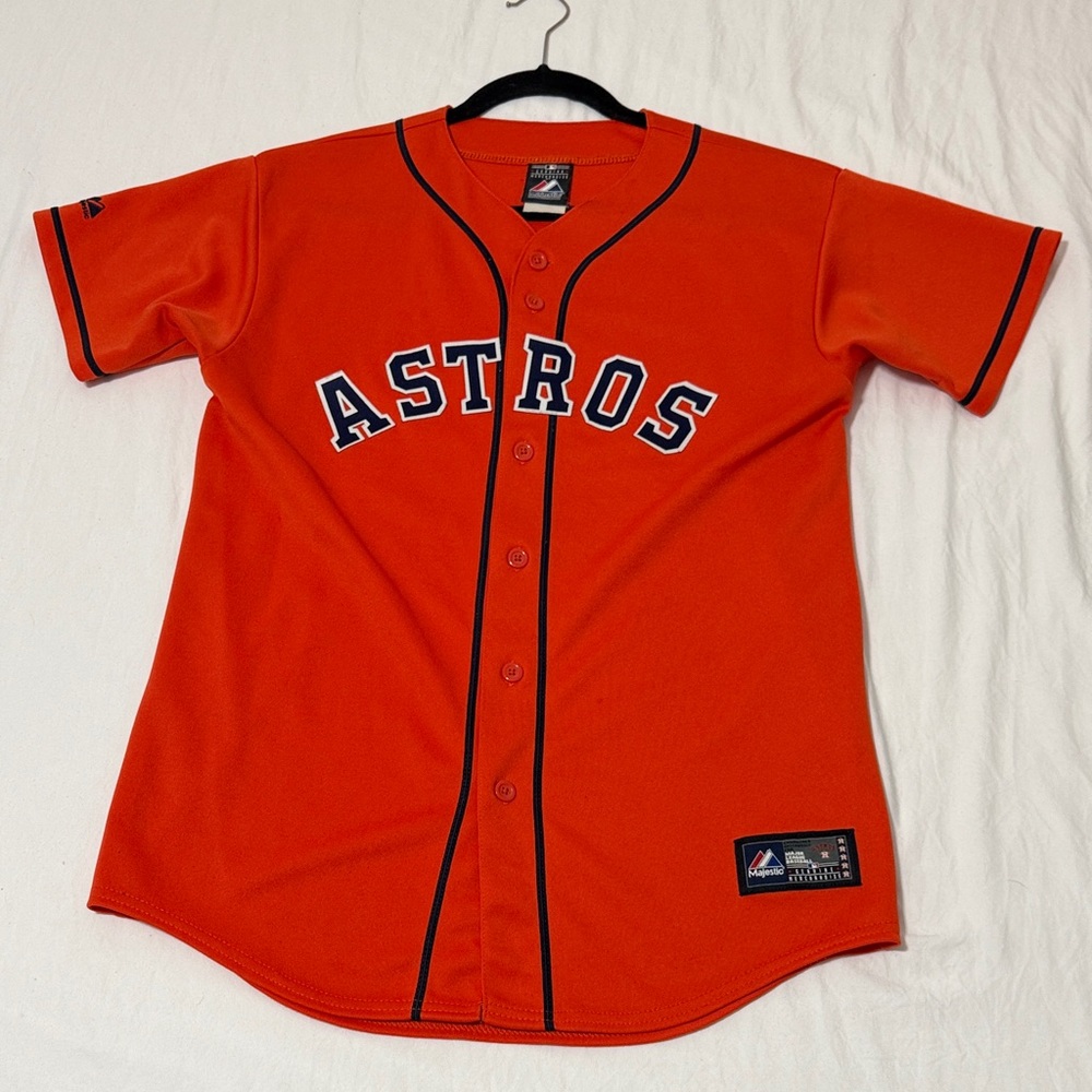 Majestic Astros Bright Orange Jersey
